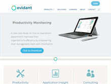 Tablet Screenshot of evidant.com